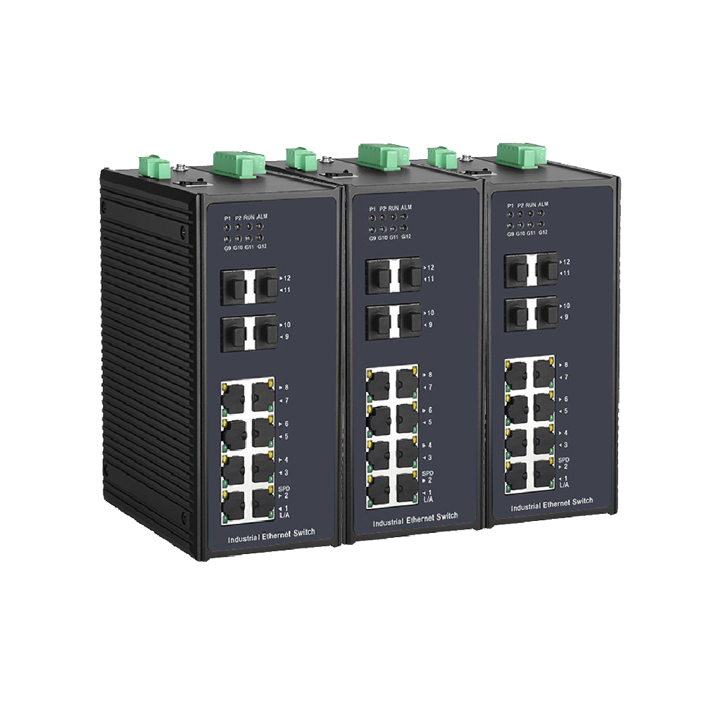 NLDK7712G-4GX工业级千兆4光8电网管型自愈环网交换机
