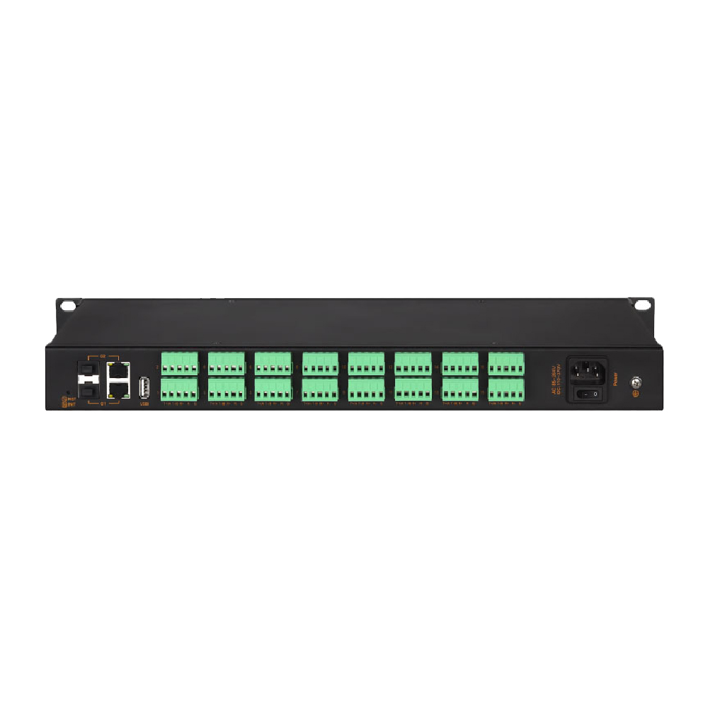 WSHT-9216I工业级光电隔离型8路RS485/422机架式光纤串口服务器MODBUS网关